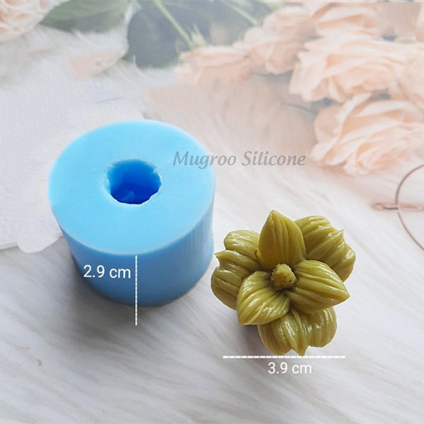 Khuôn hoa silicon 3d làm rau câu, socola MSE60